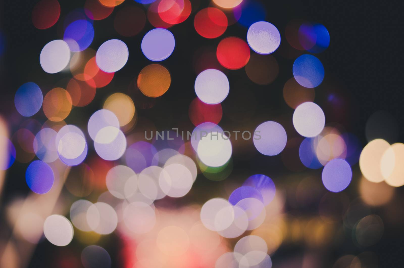 background bokeh happy New Year lights vintage