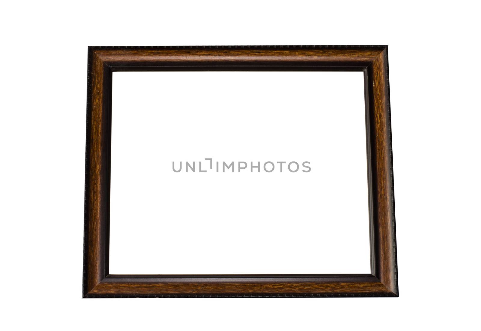  wooden frame isolated on white background by photobyphotoboy