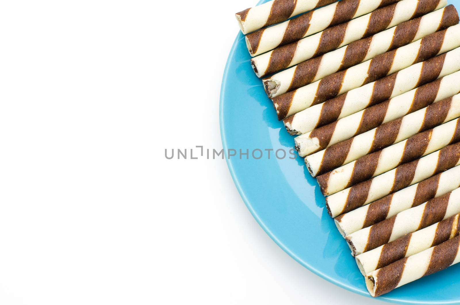 wafer on white background