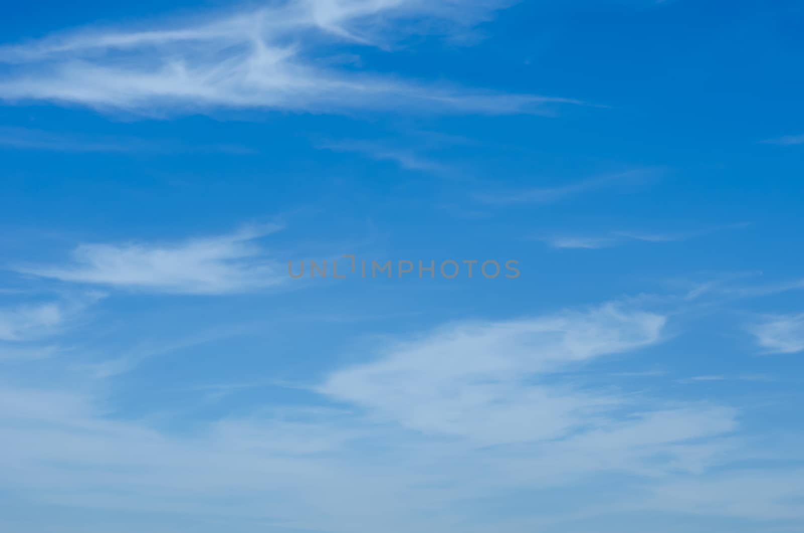 clouds in the blue sky.