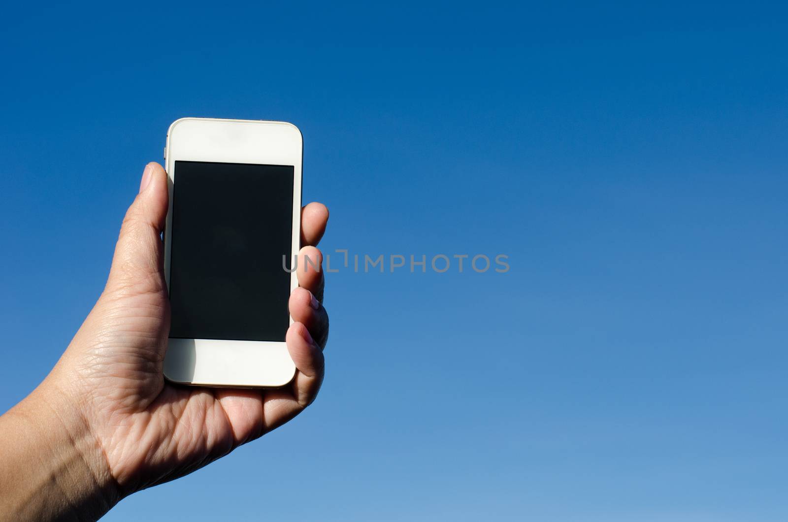 Handle the phone on the sky by photobyphotoboy