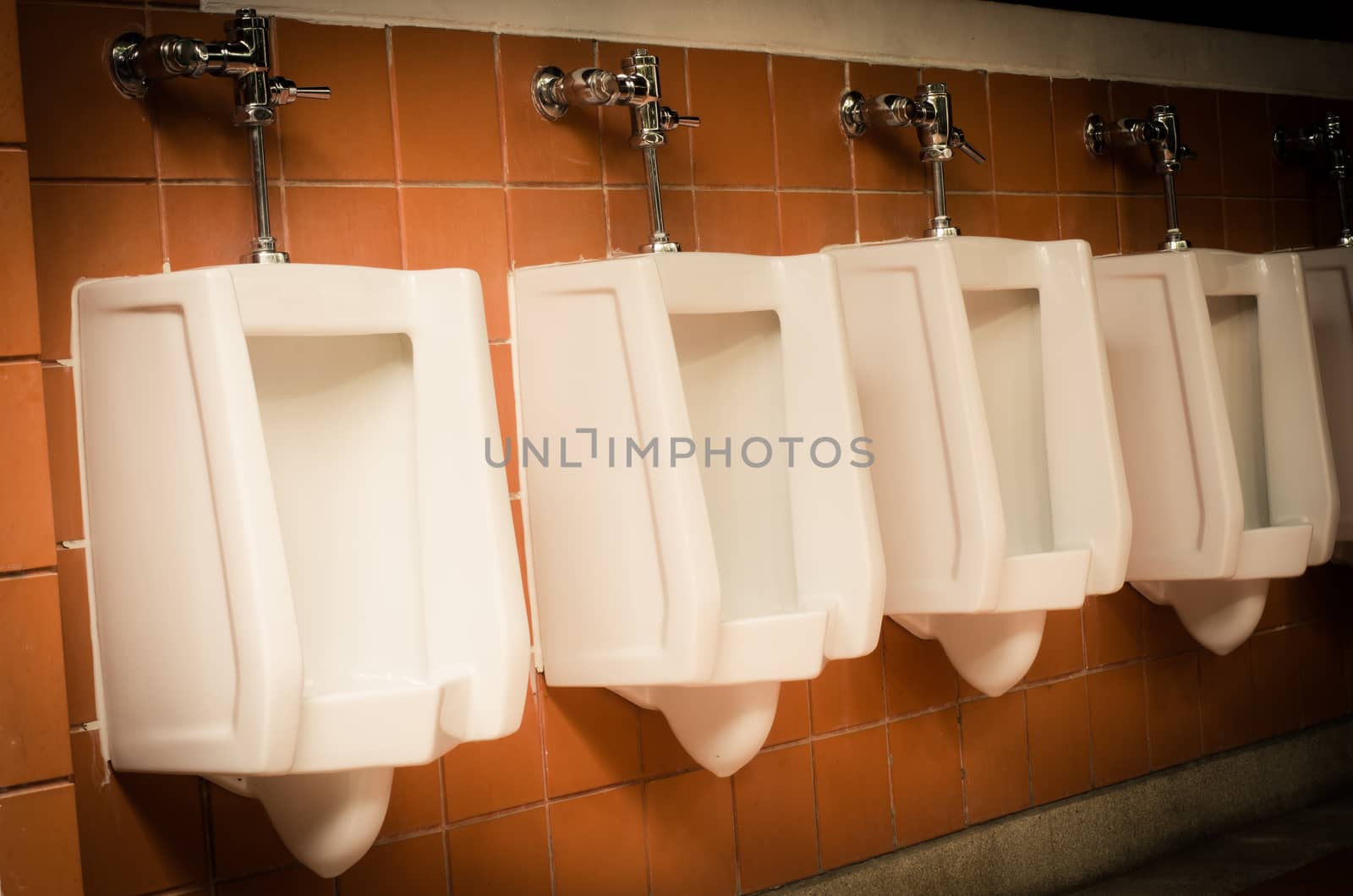 Many in the men's room urinal. by photobyphotoboy
