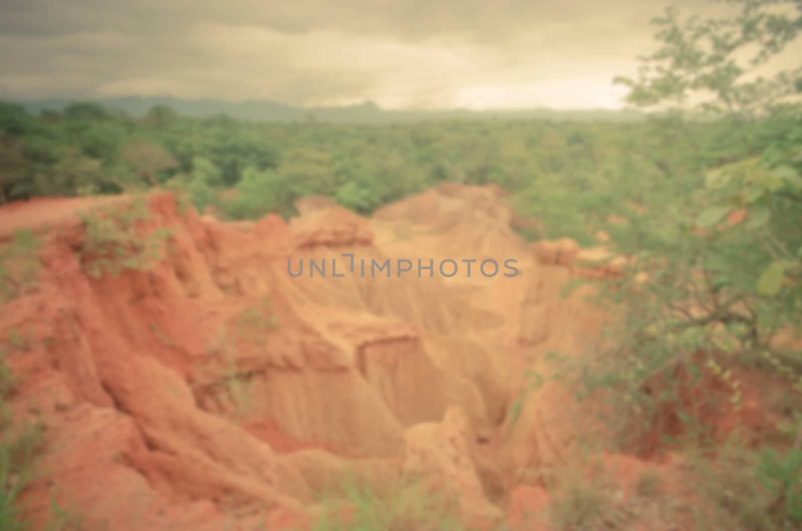 Phae muang phi side attractions terrain. Famous in Phrae province. Thailand,with the beauty of the rock formations of the terrain, the soil. And sandstone eroded naturally