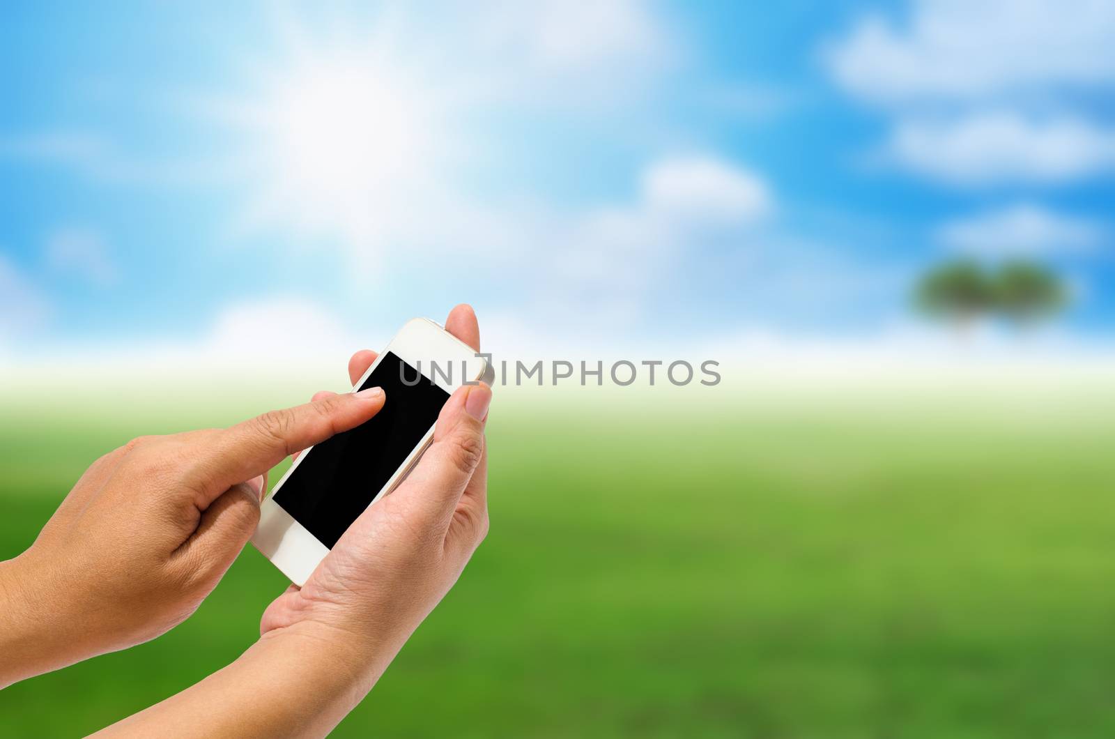 People are using mobile technology to utilize the natural background in conservation to help maintain a beautiful