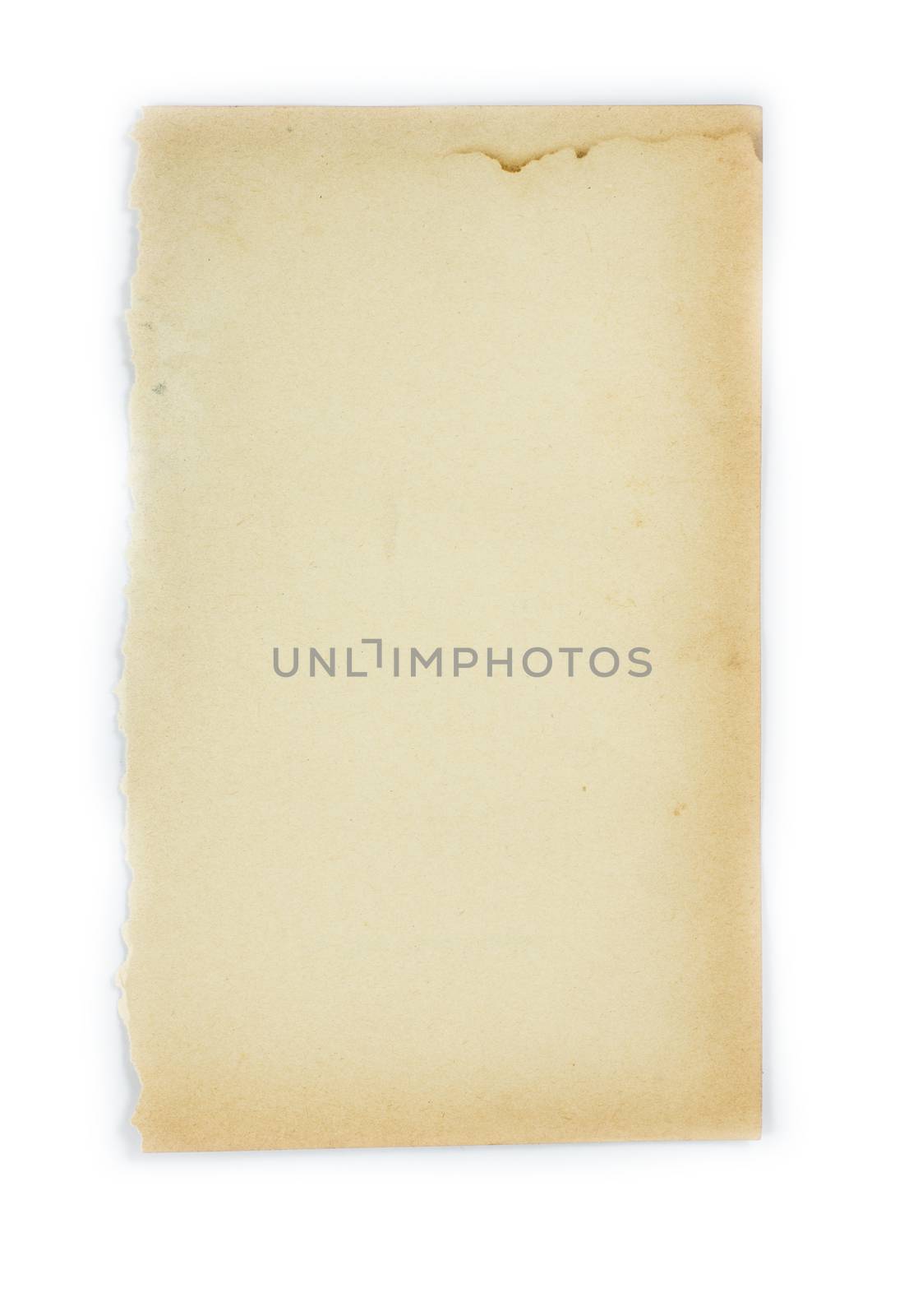 Old paper on white background by photobyphotoboy