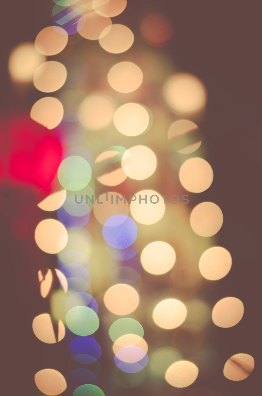 background bokeh happy New Year lights vintage