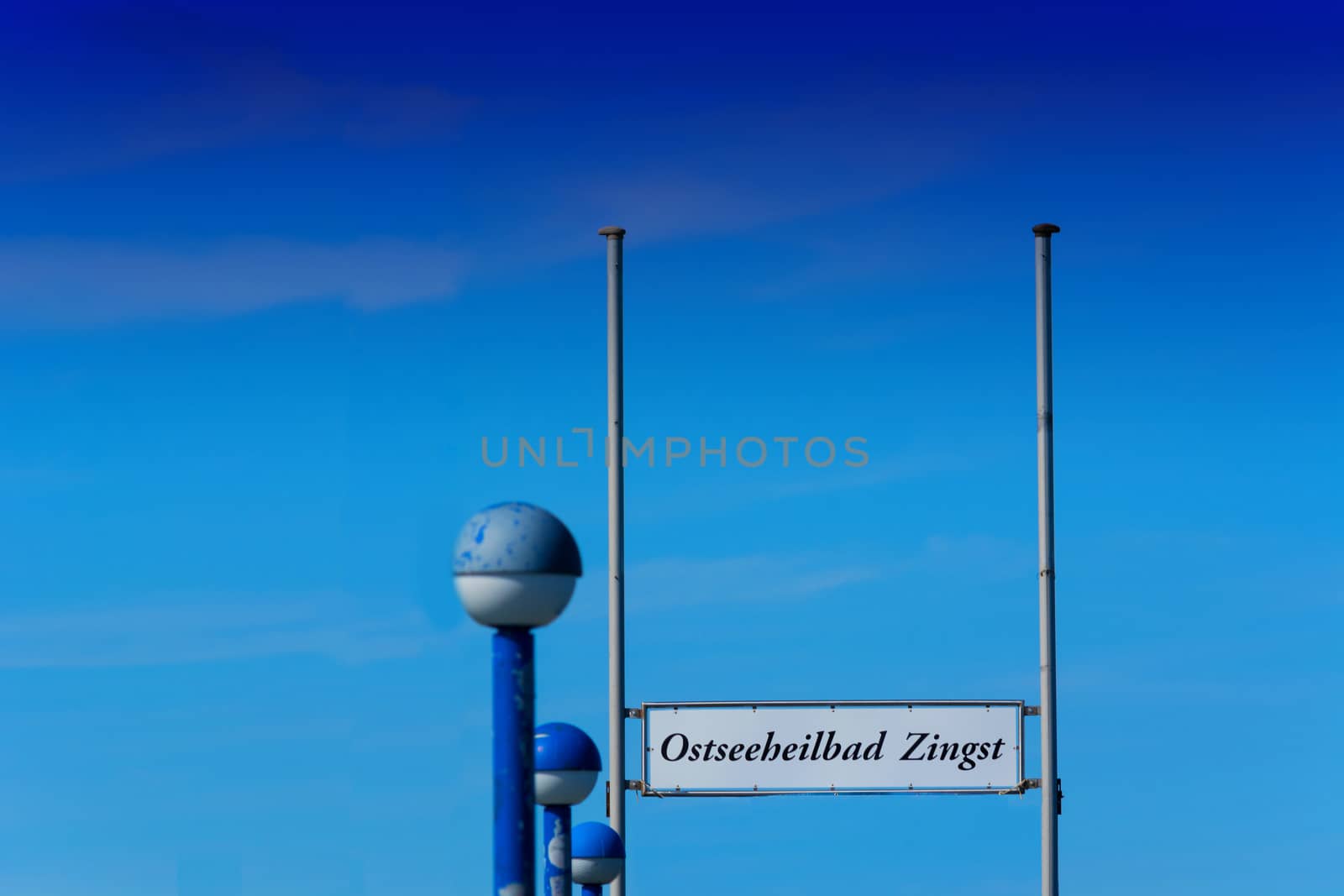 The pier with a diving bell in Zingst / Germany