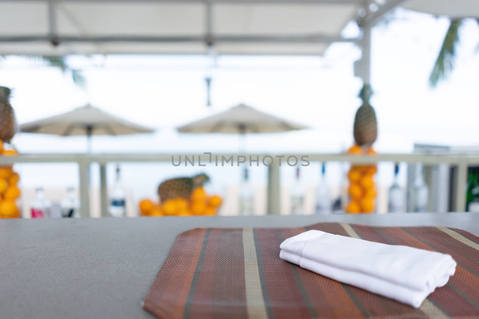 Beach bar seat. The best moment at Pattaya, Thailand