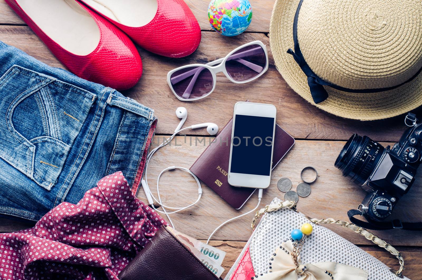 Travel accessories for trip by photobyphotoboy