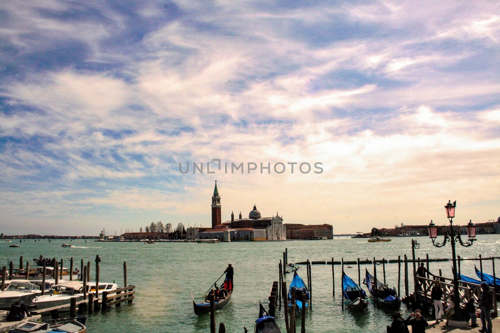 At Venice -Italy /On April/02/2010 - the church of San Giorgio Maggiore in Venetian lagoon 