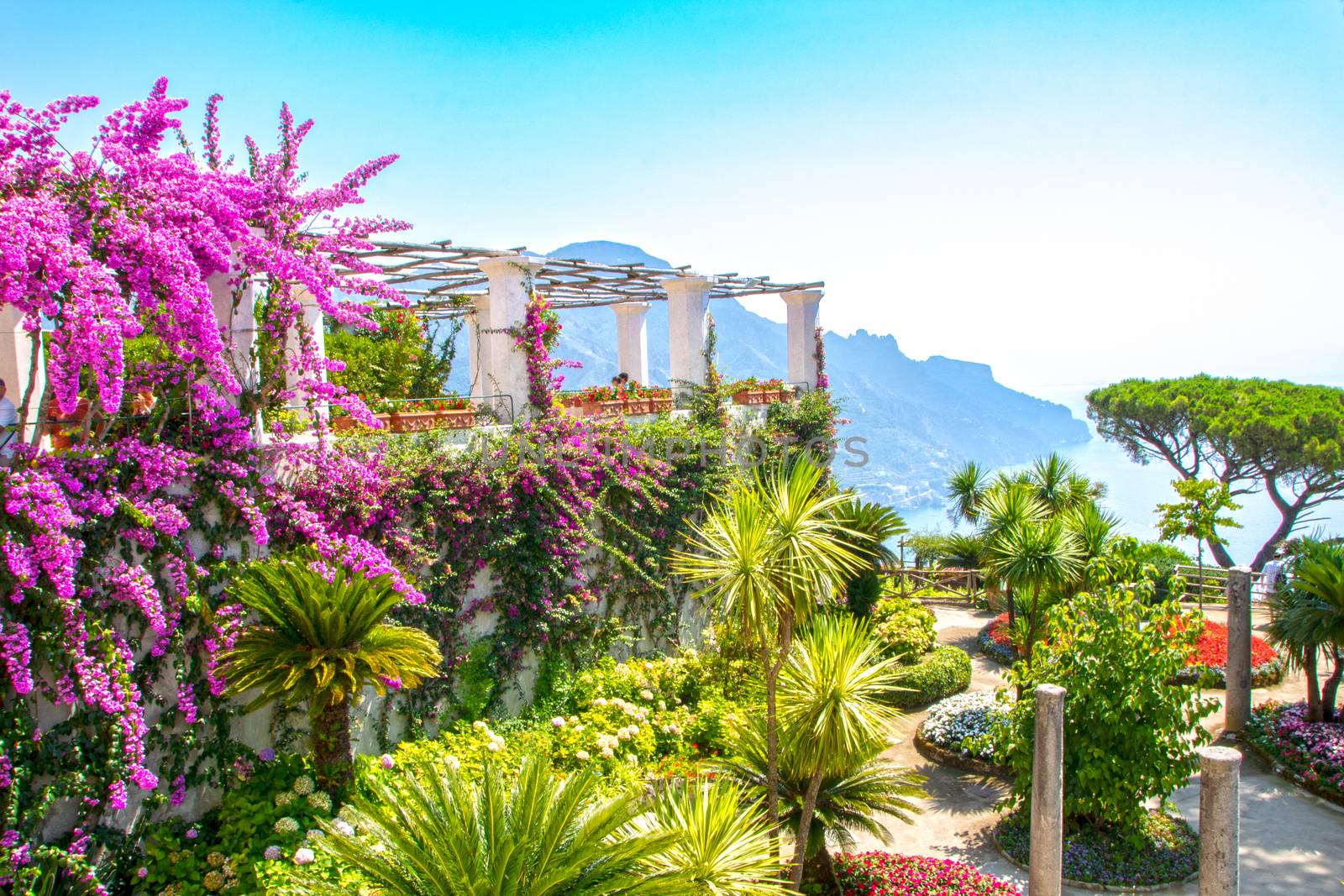 woderful gardens of Villa Rufolo at Ravello, Italy