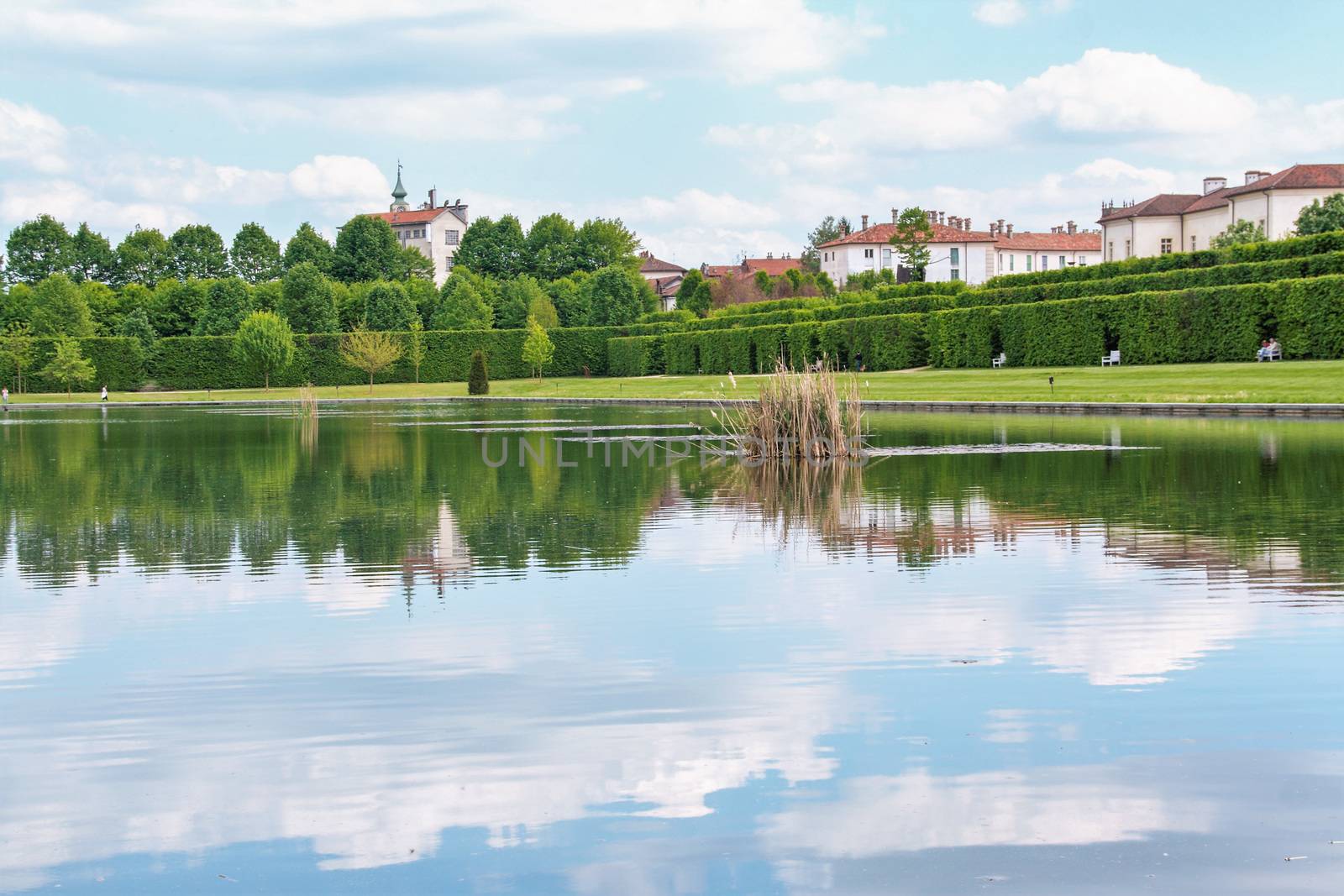 Peschiera at Venaria savoy palace in  turin, Piedmont 