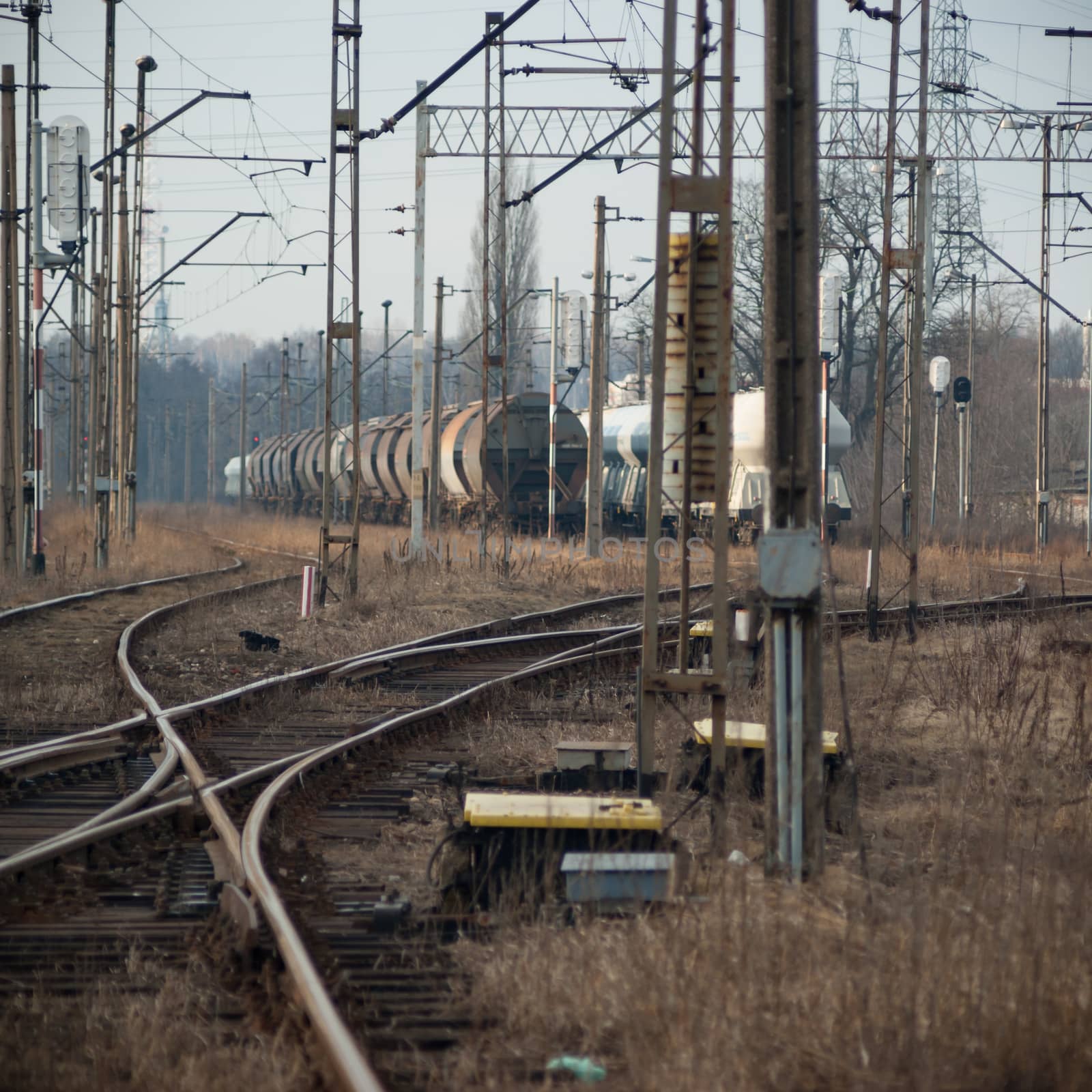 ruins of a very heavily polluted industrial factory, industrial series