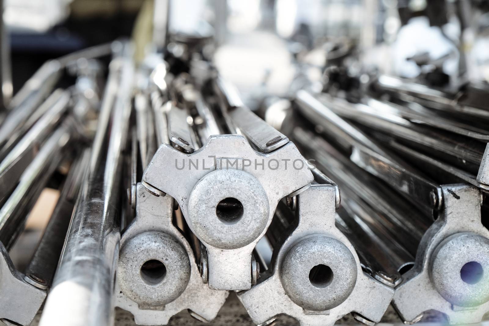 Film crew equipment, Detail image of Tripod background