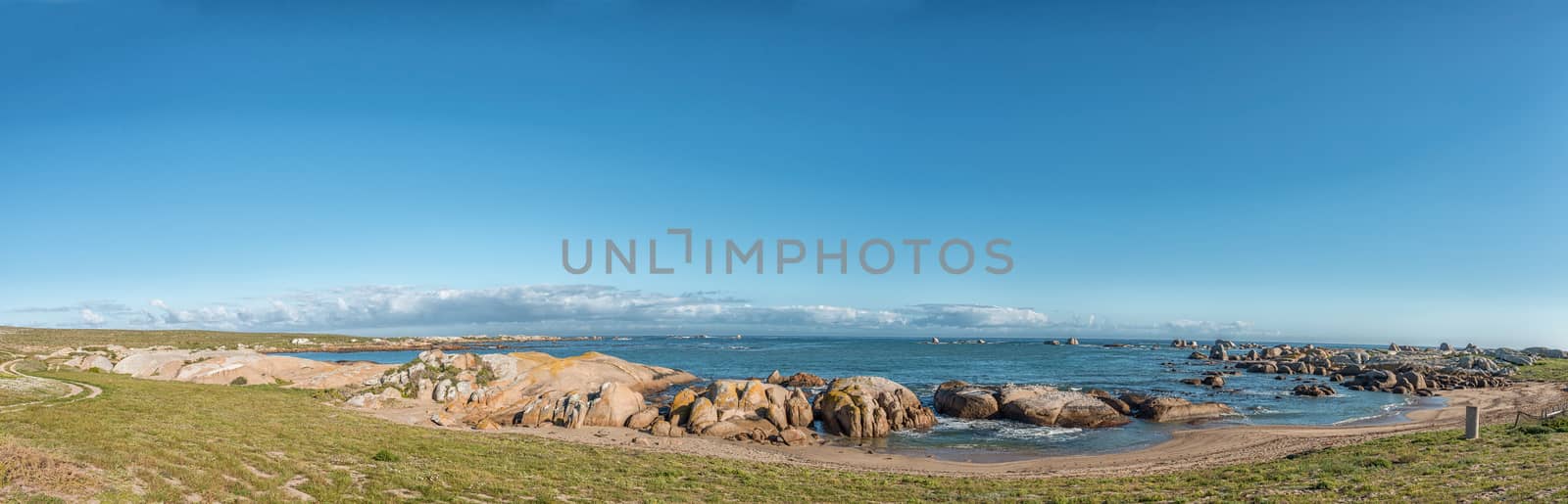 Seascape panorama near Tietiesbaai at Cape Columbine near Patern by dpreezg