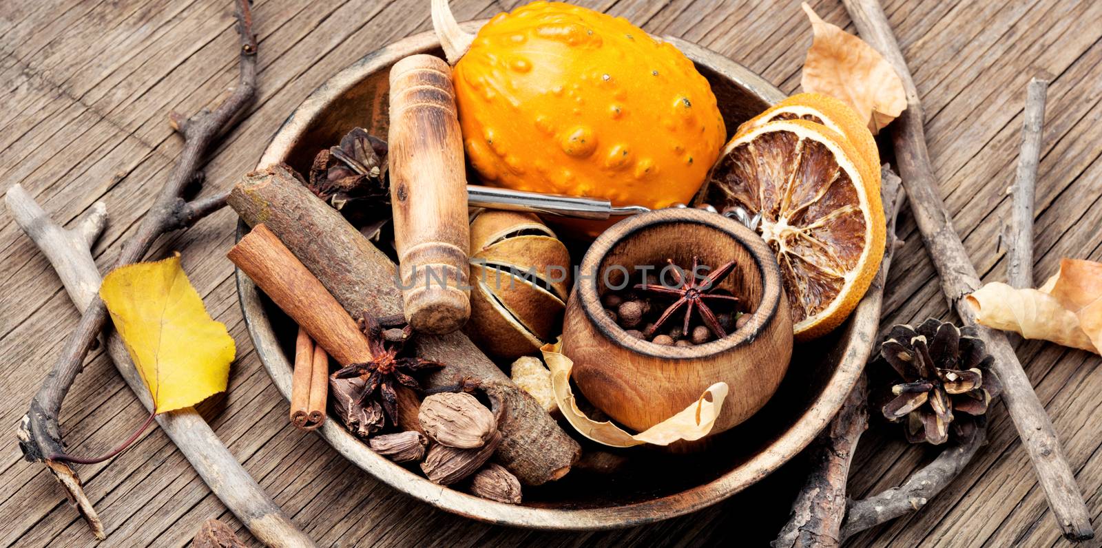 Ingredients for mulled wine by LMykola