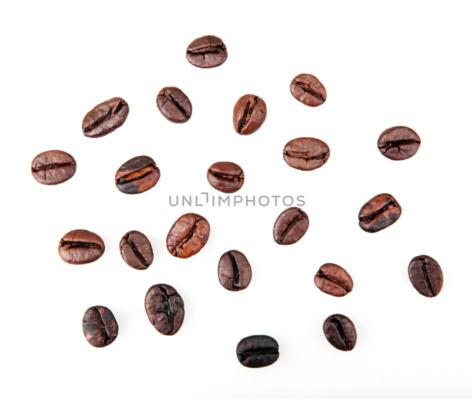 Coffee Beans Isolated On White Background