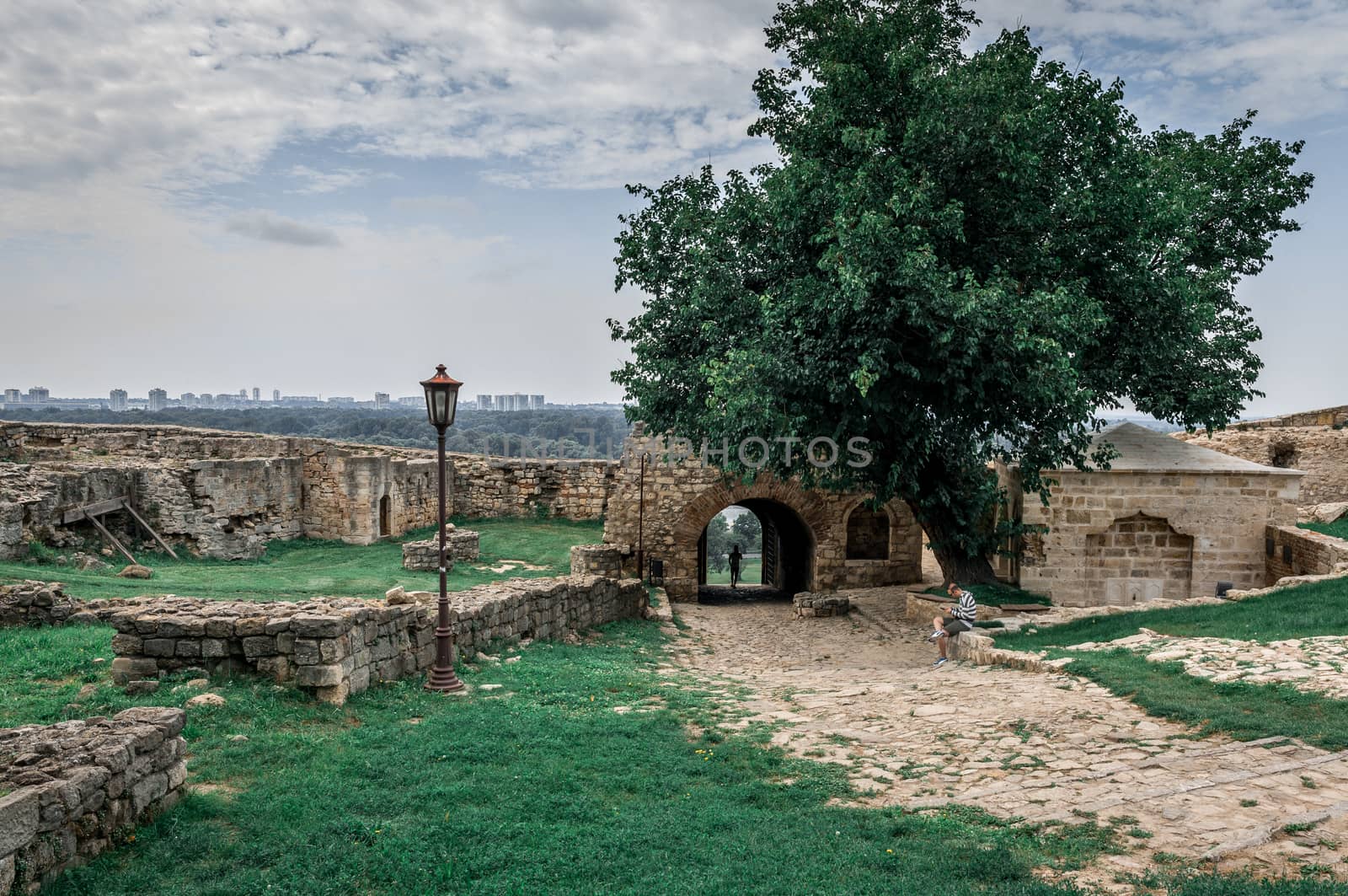 Belgrade, Serbia - 07/17/2018.  Belgrade Fortress in a cloudy summer day