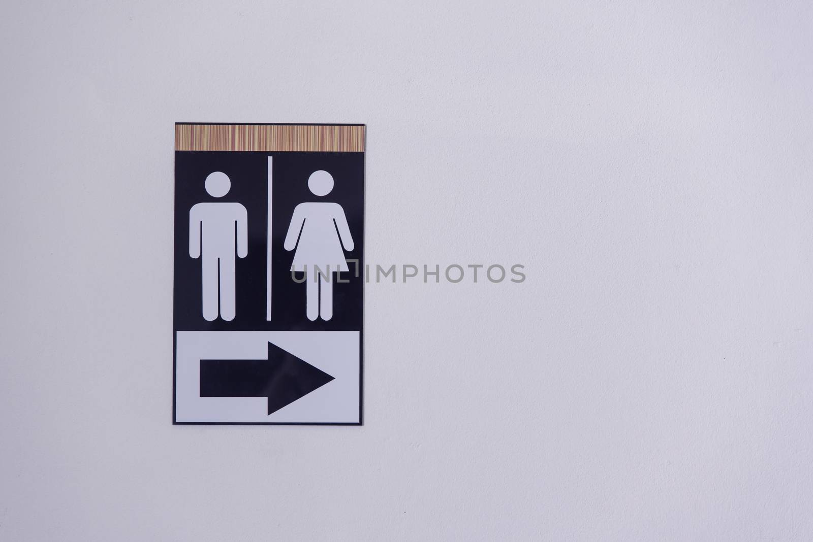 Symbols for the way to the toilet.