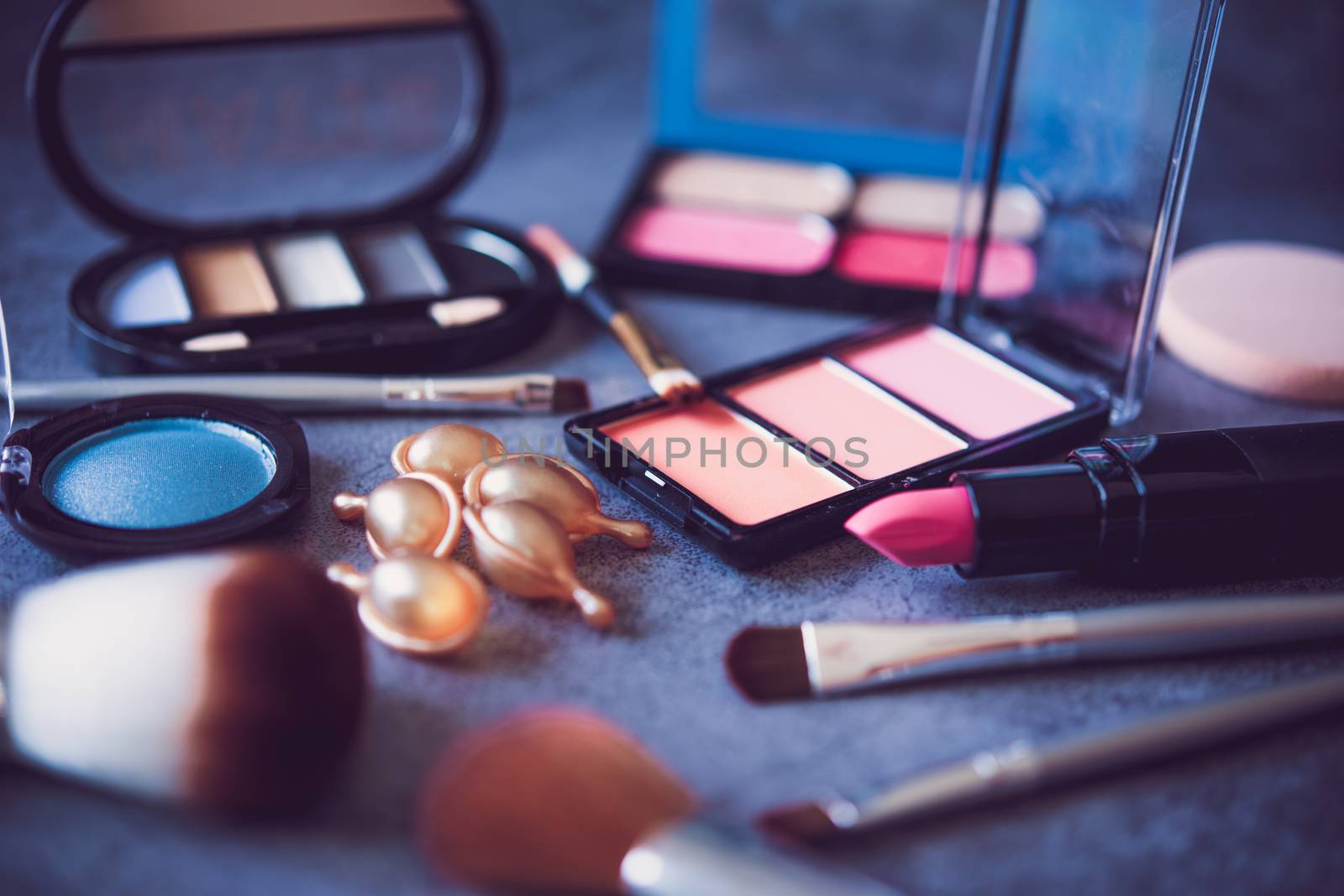Set of decorative cosmetics for women 