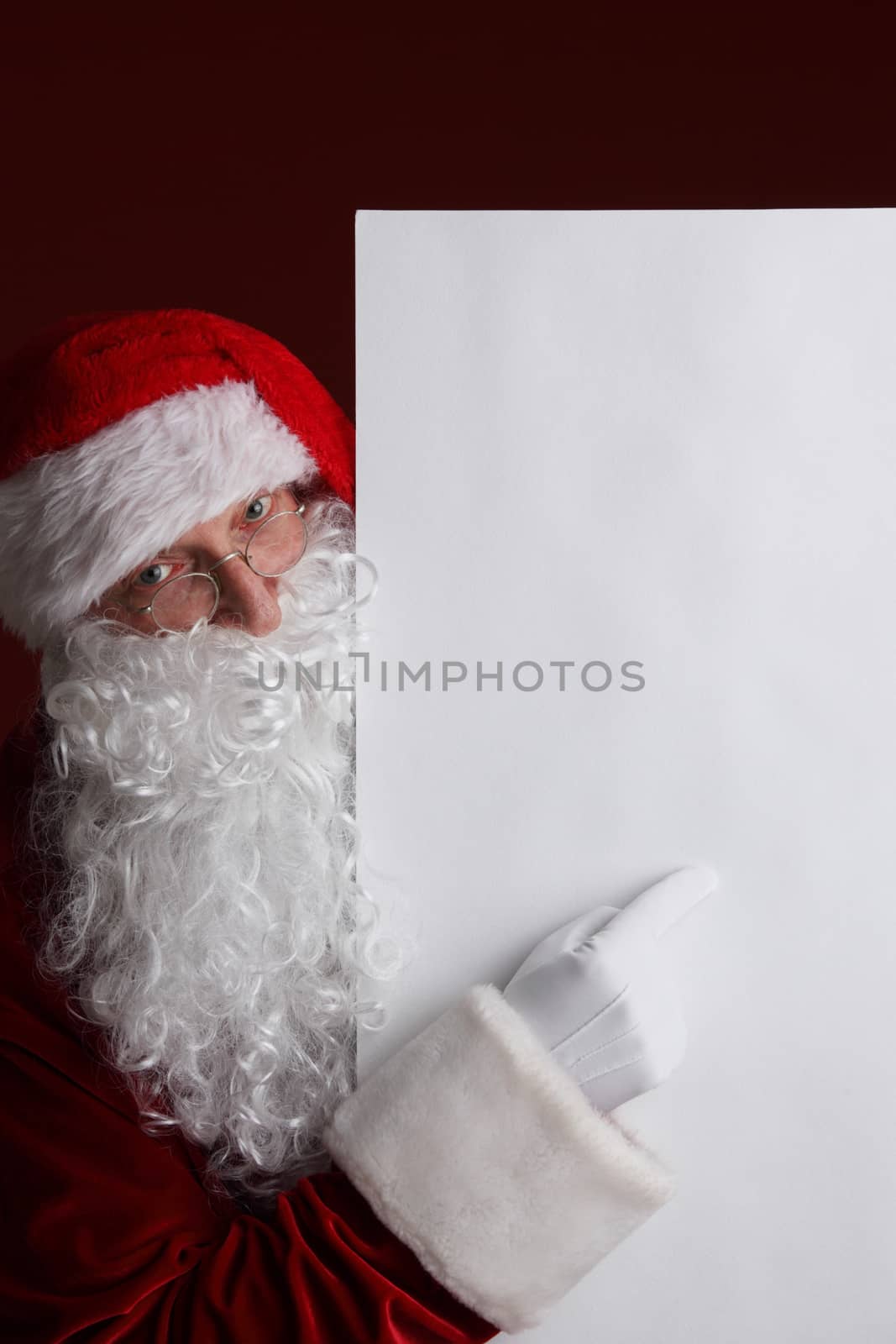 Santa Claus with banner by ALotOfPeople