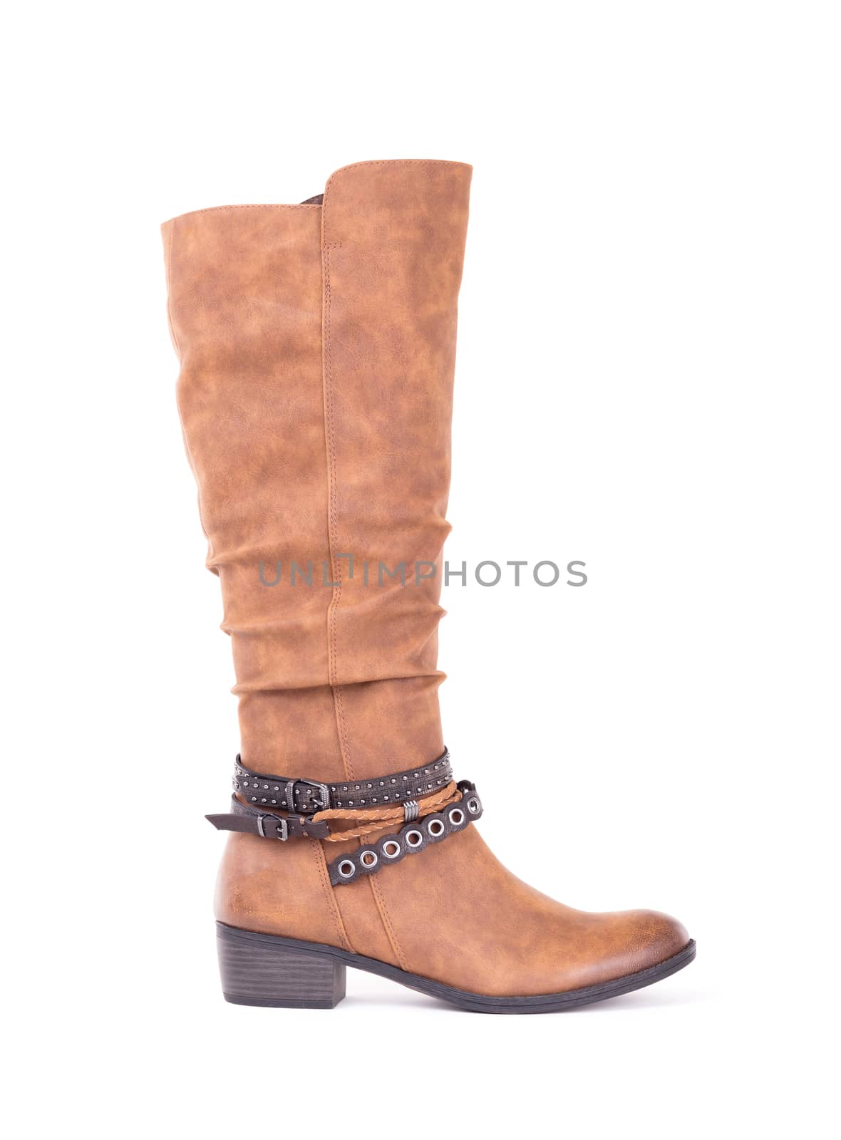 Women's high leather boot by michaklootwijk