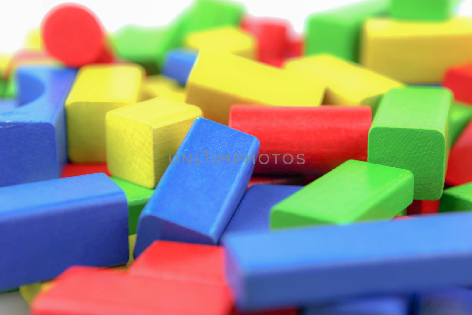 Colorful Wooden Building Blocks Toys 