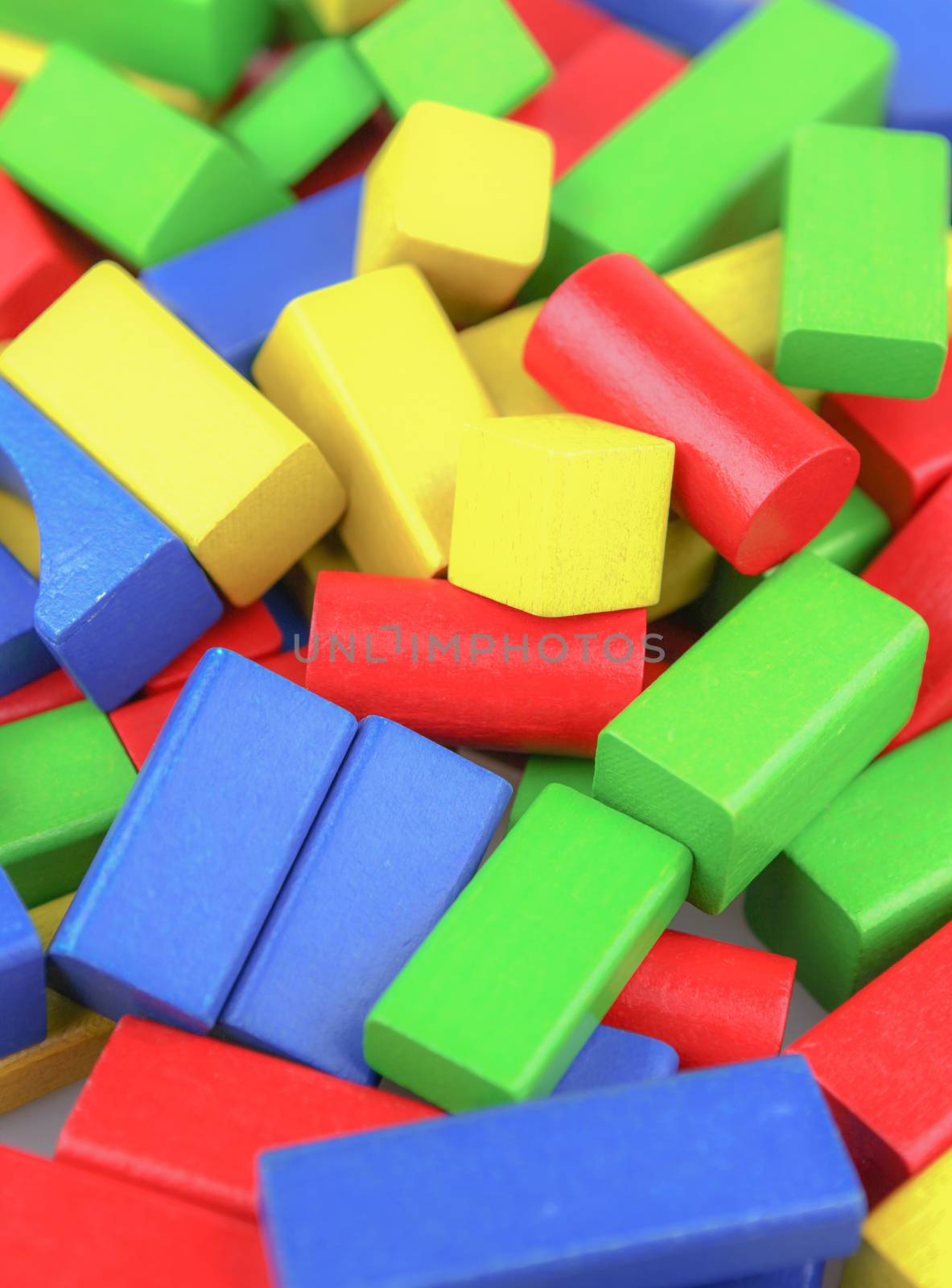 Colorful Wooden Building Blocks Toys  by nenovbrothers
