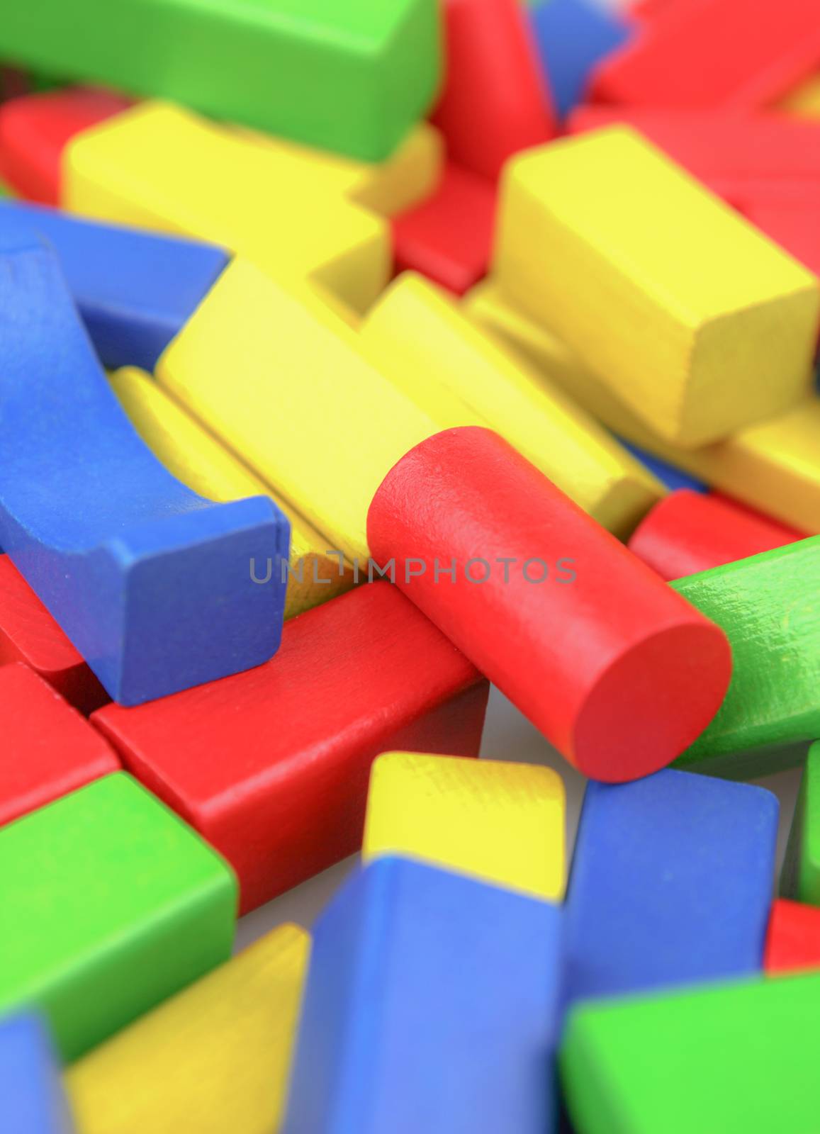 Colorful Wooden Building Blocks Toys  by nenovbrothers