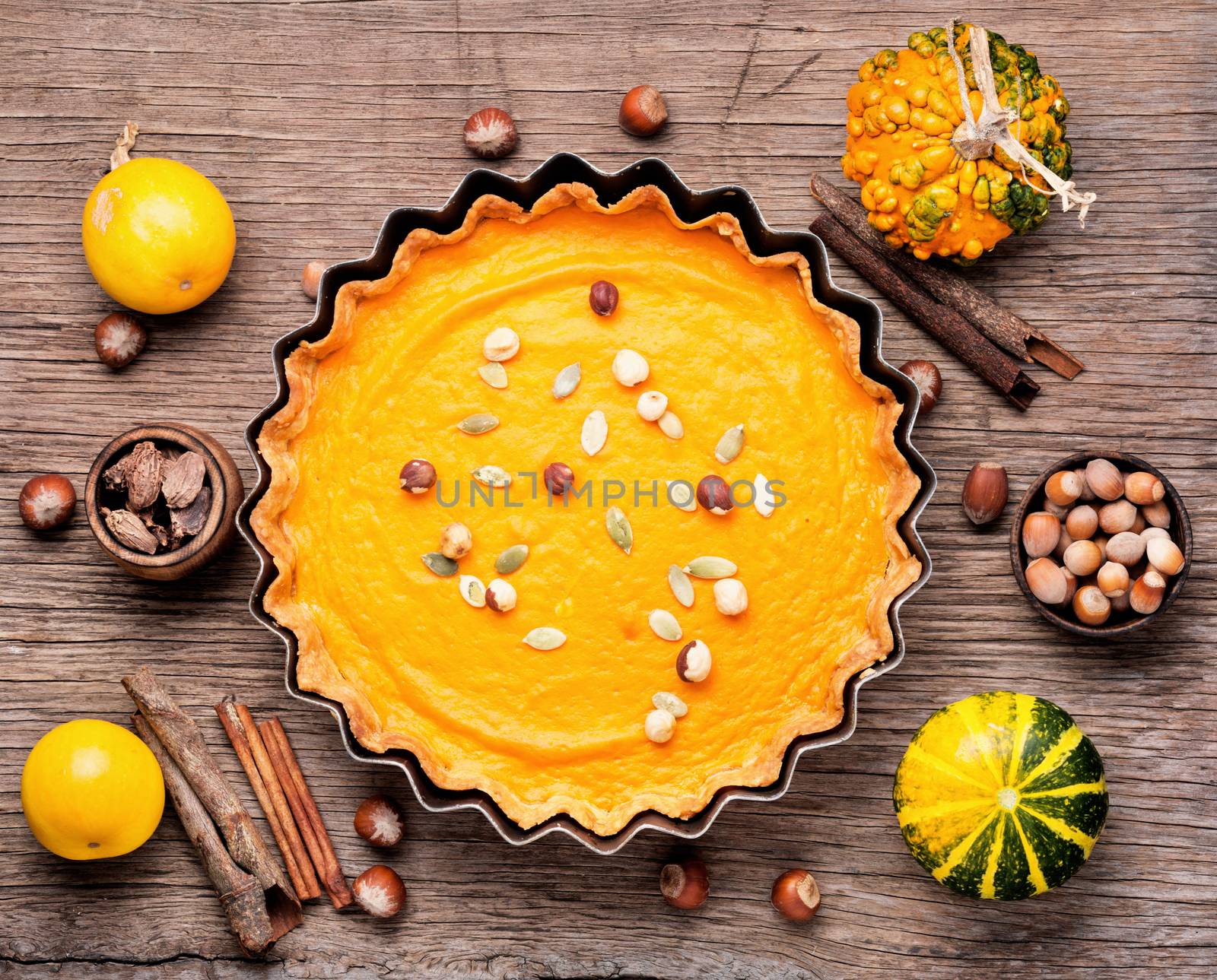 Autumn pumpkin pie by LMykola