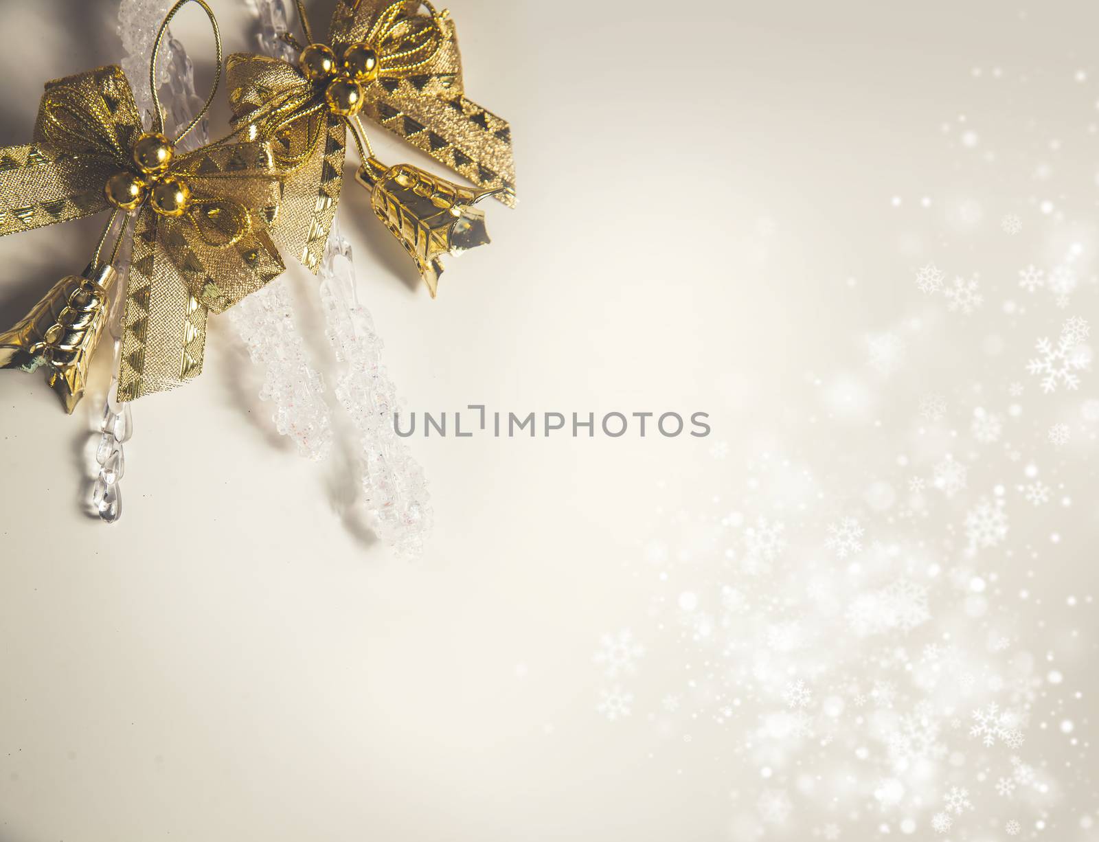 Photo background for happy new year  with golden color decor by mi_viri