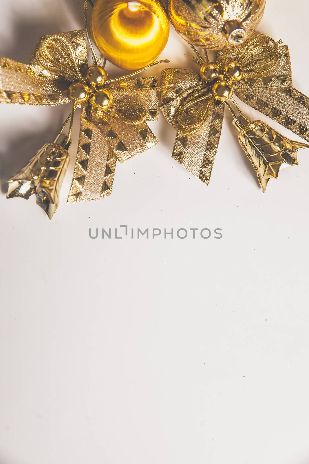 Photo background for happy new year  with golden color decor by mi_viri