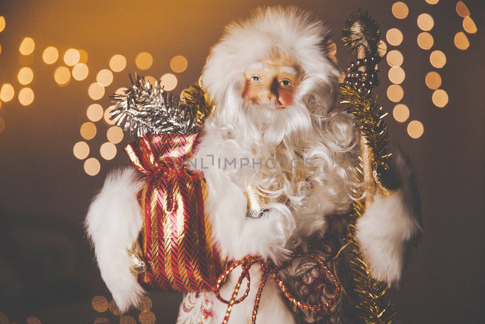 Father Frost Christmas dark background by mi_viri