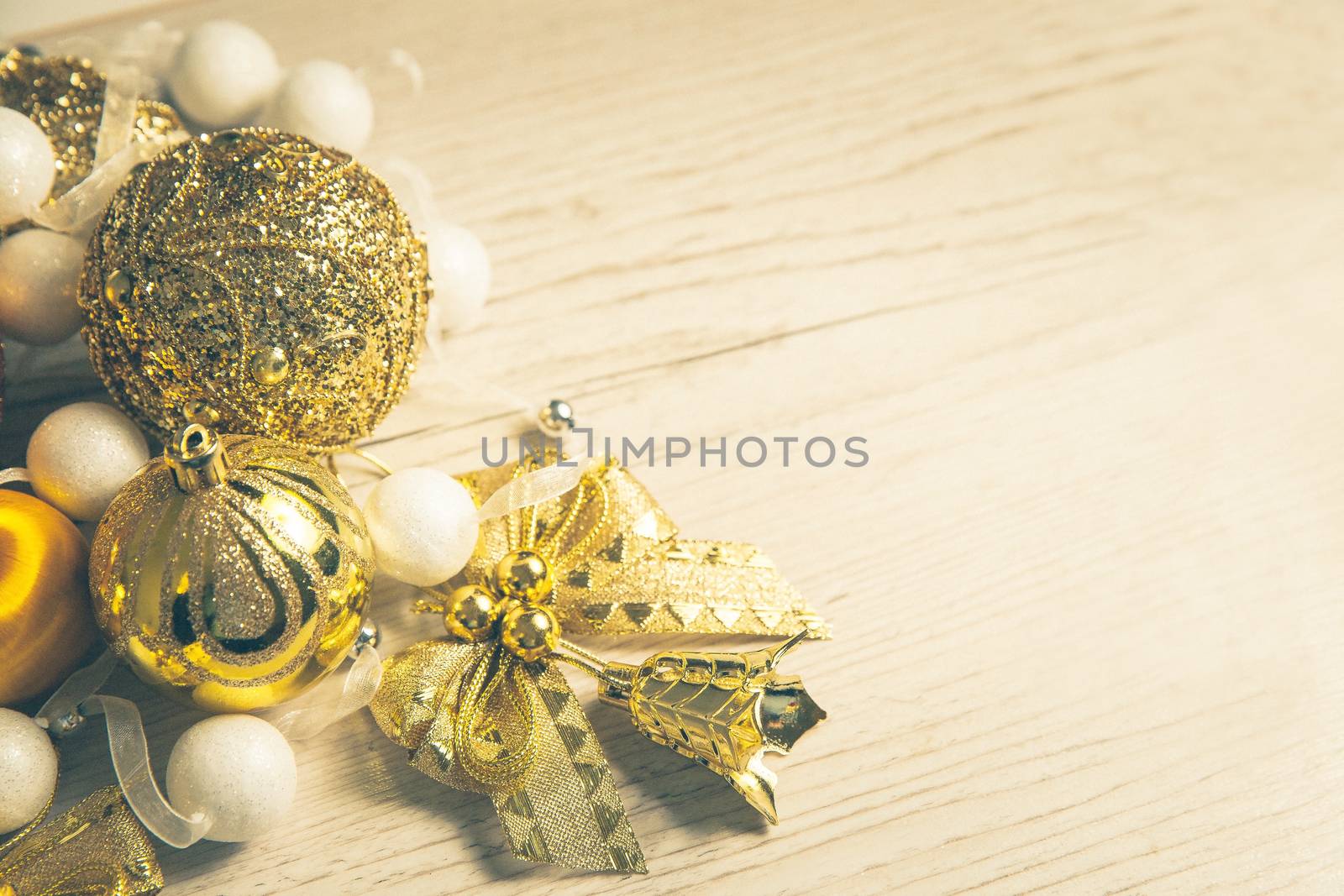 New year 2019 decor on white wooden background by mi_viri