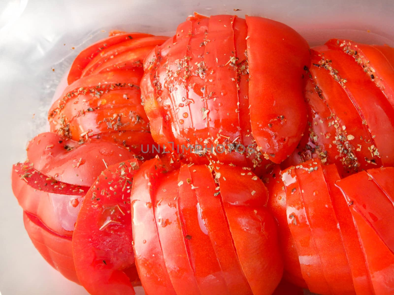 A salad of fresh tomatoes