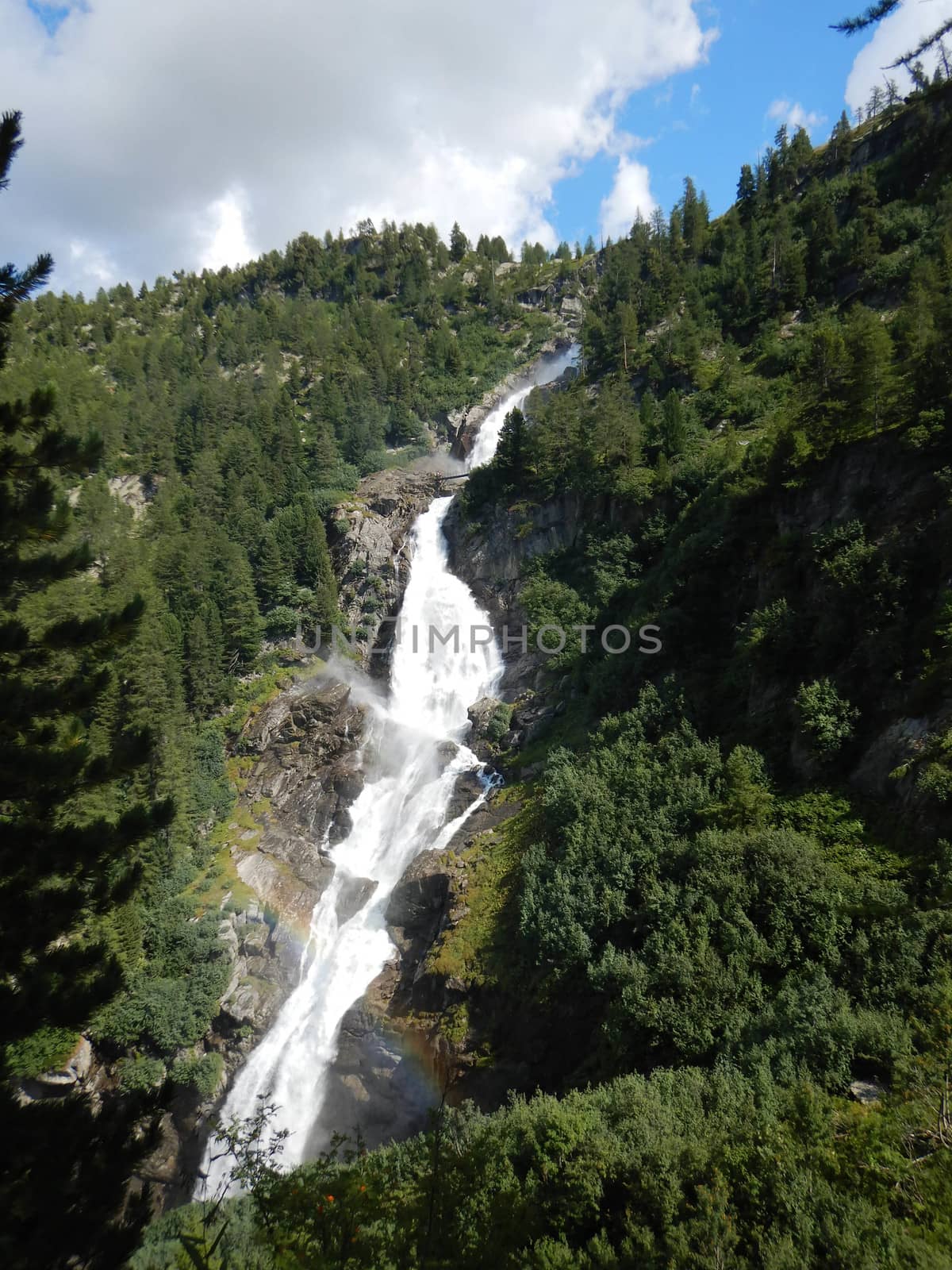 Waterfall of Rutor - La Joux. Aosta Valley - Italy