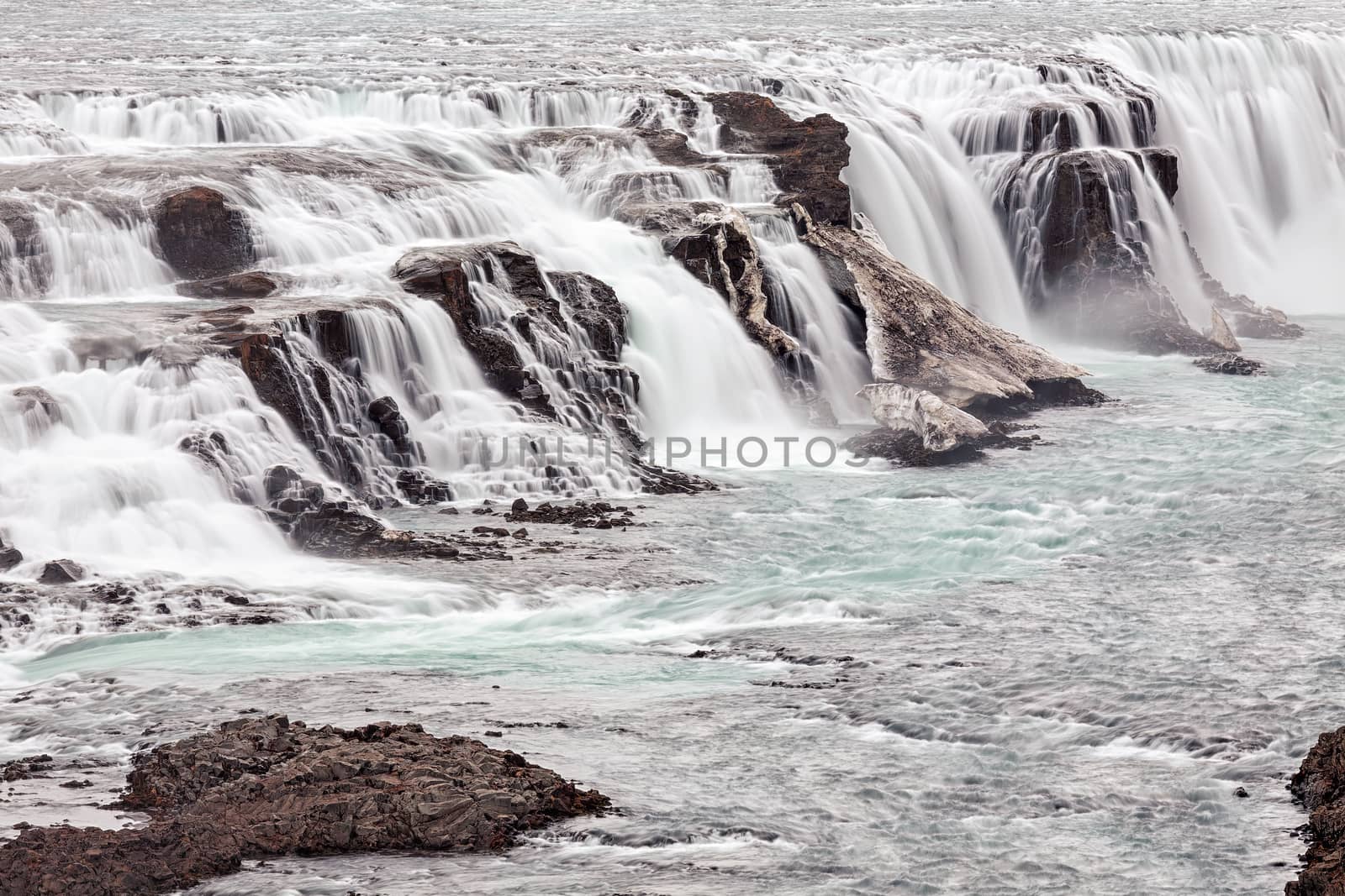 Powerful Gullfoss waterfall, Iceland