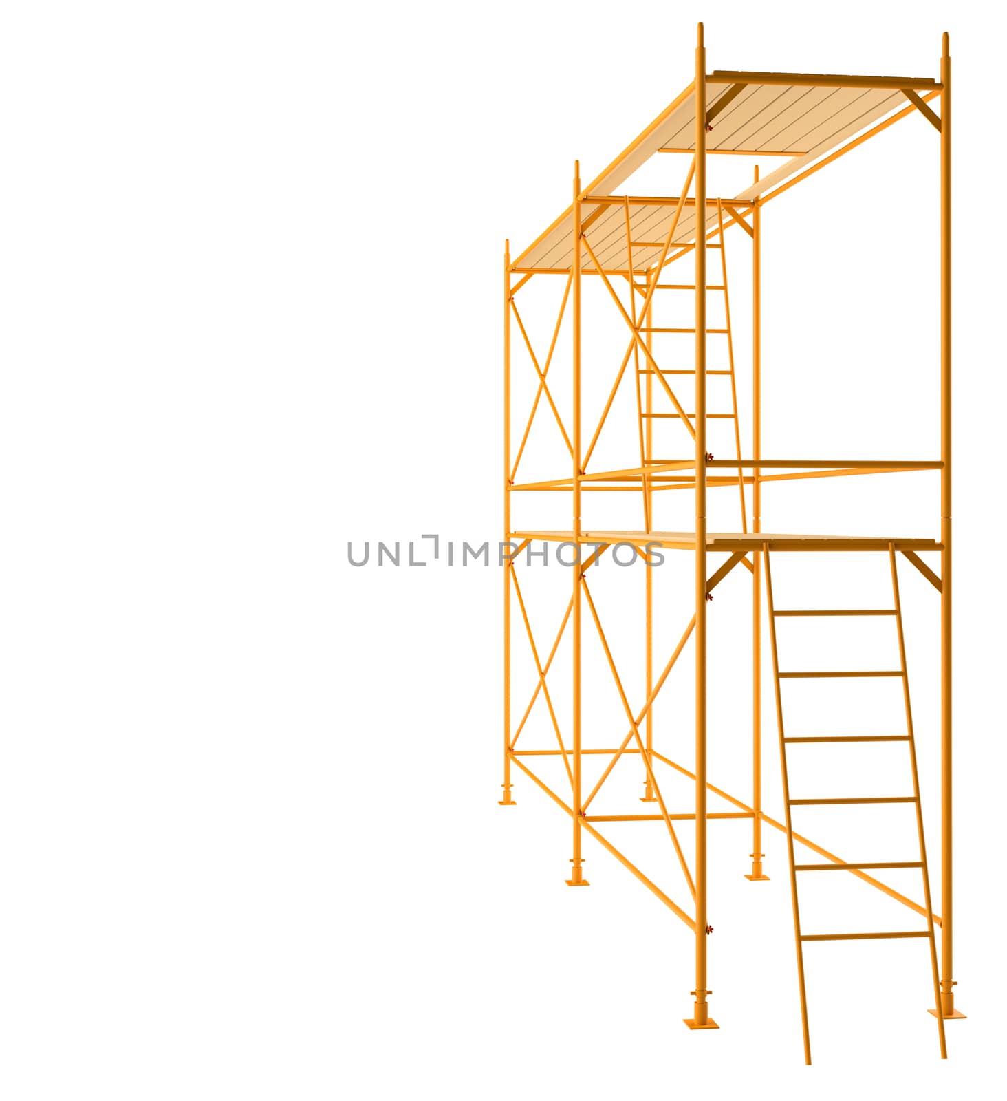 Scaffold isolated on white background by cherezoff