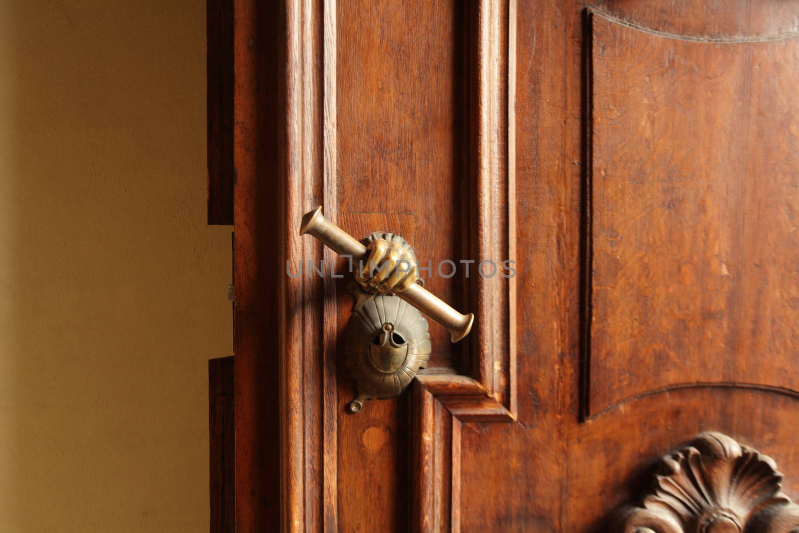 doorknob in the shape of a hand by mrivserg