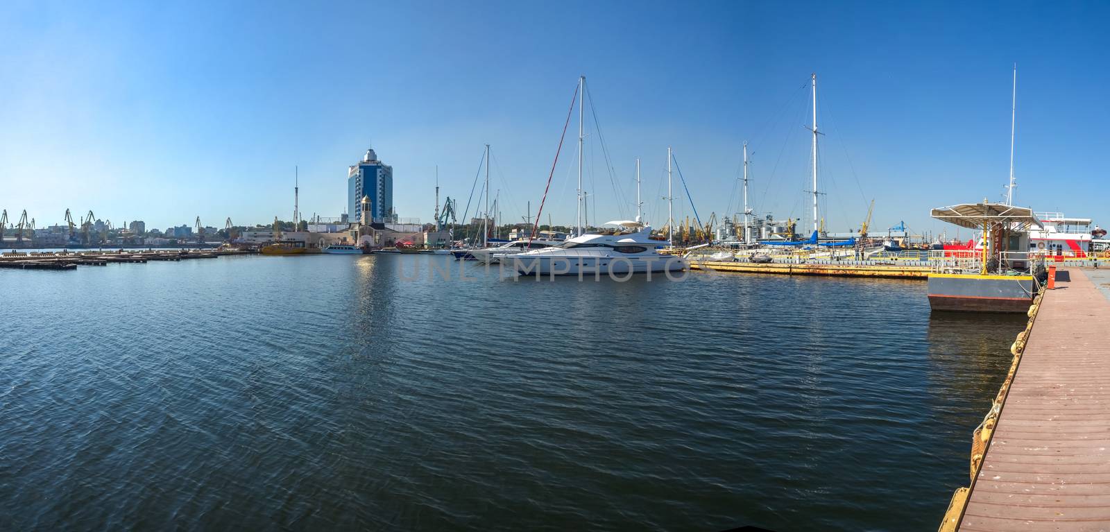 Yacht parking in the seaport of Odessa, Ukraine by Multipedia