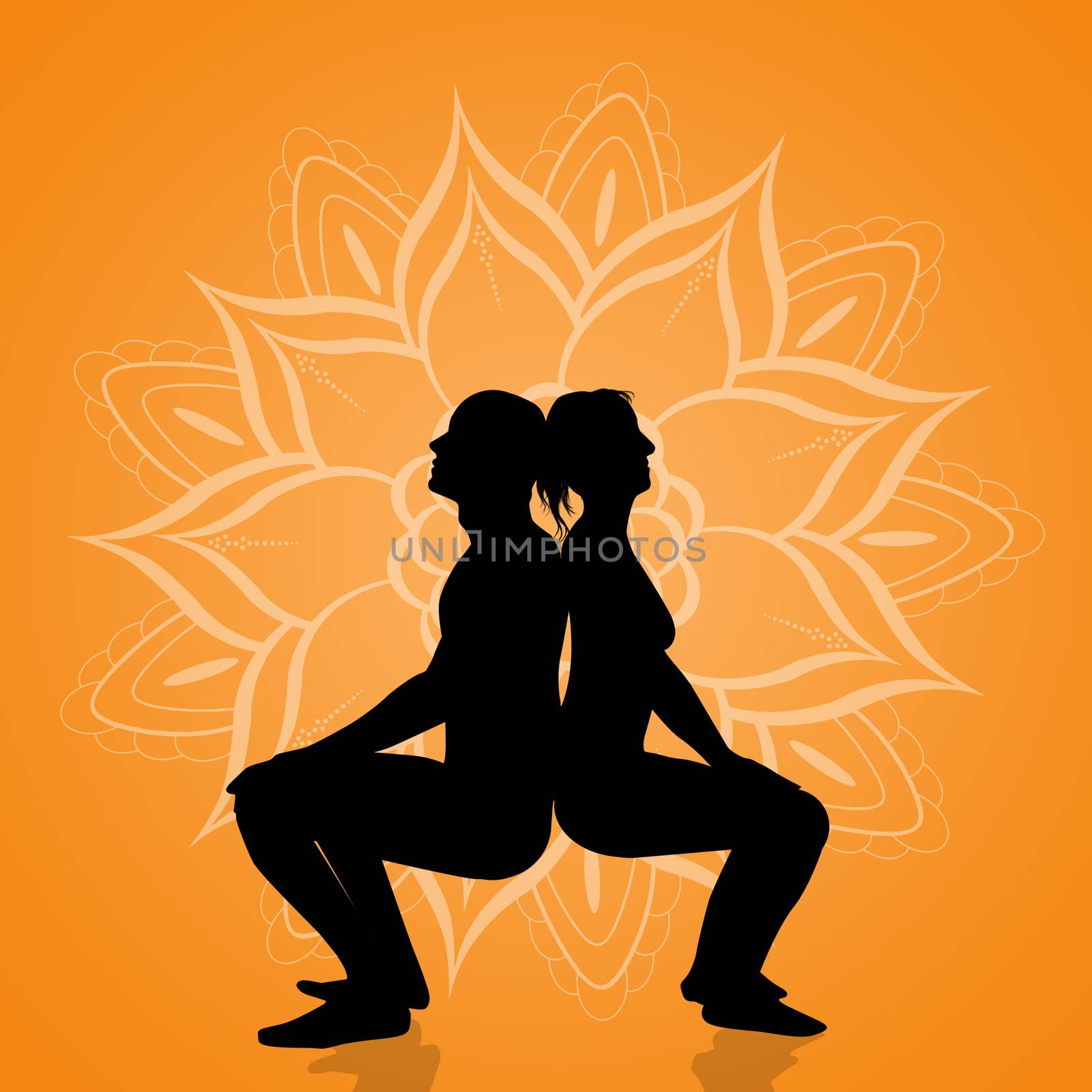 yoga couple pose