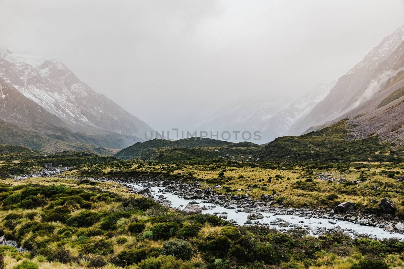 Hooker Valley Track hiking trail, New Zealand. by cozyta