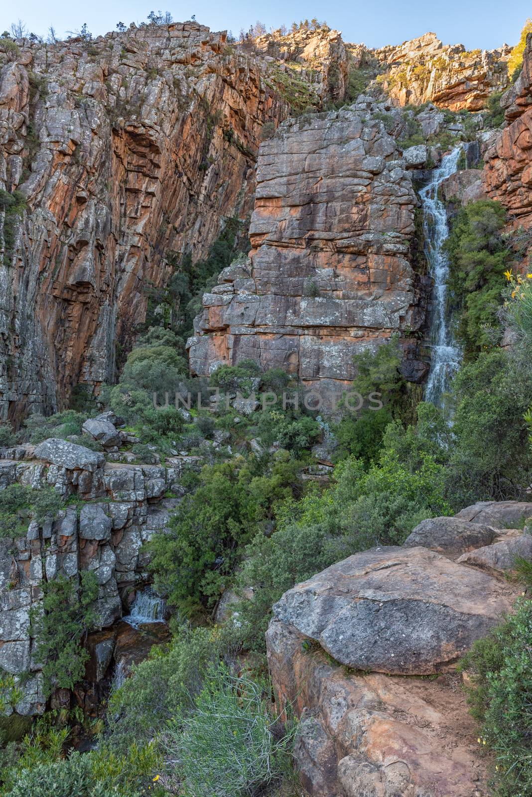 The Middelberg Waterfall at Algeria in the Cederberg Mountains of South Africa