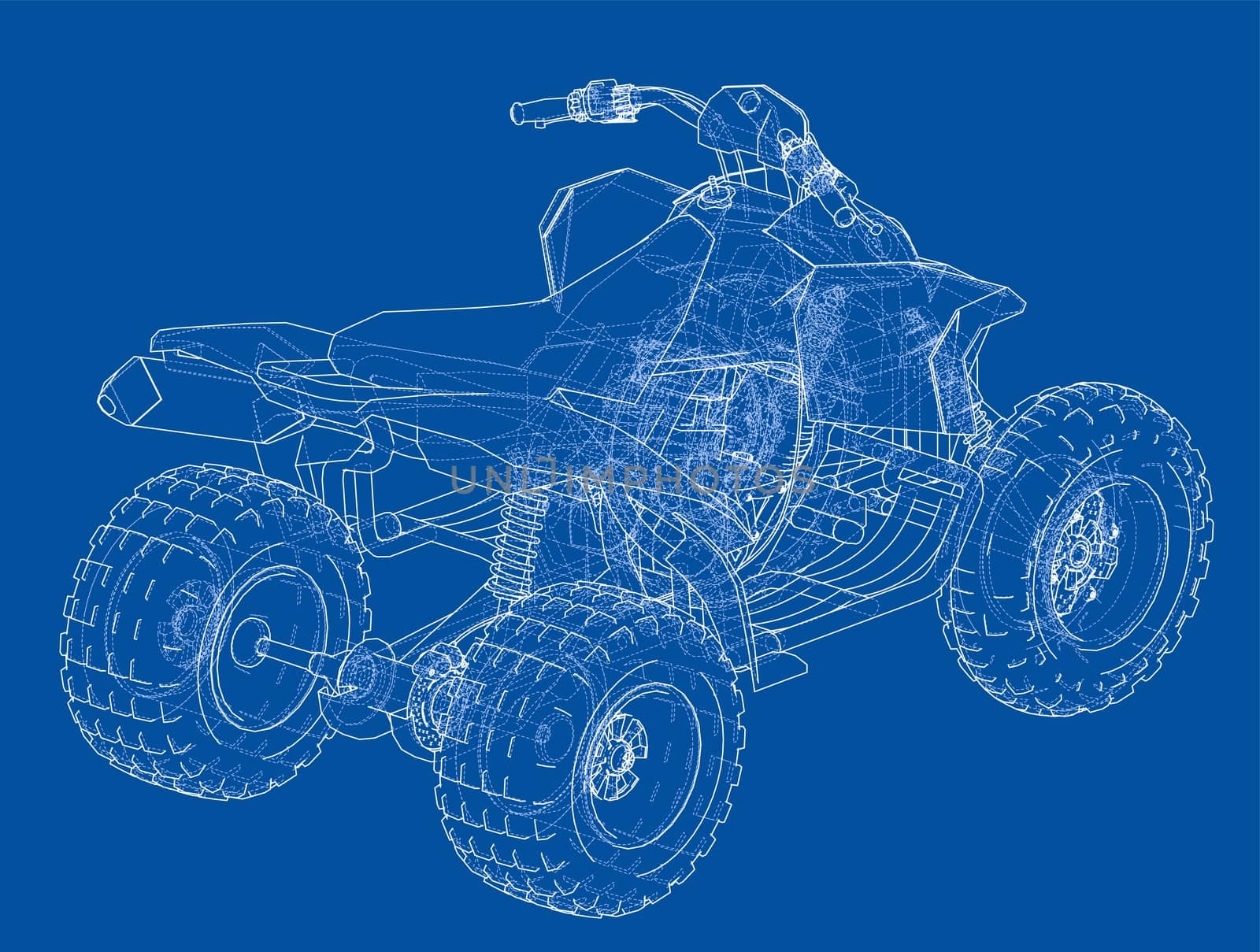 ATV quadbike concept outline by cherezoff