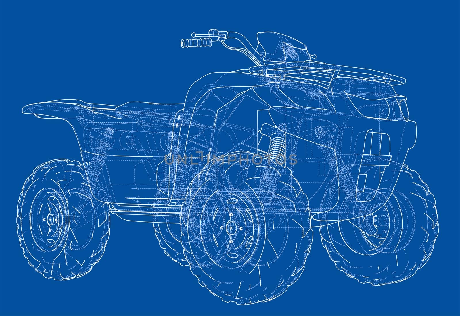 ATV quadbike concept outline by cherezoff