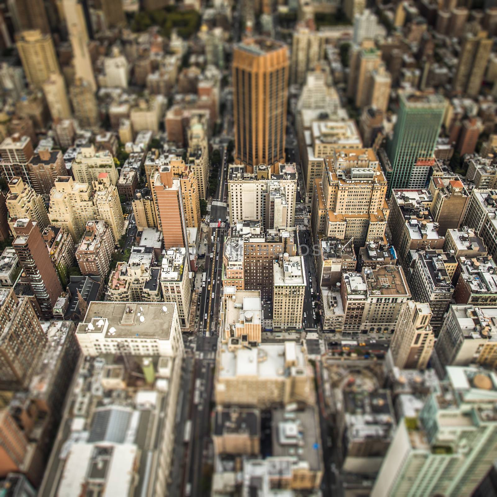 Top view of New York City, Top of the Rock 