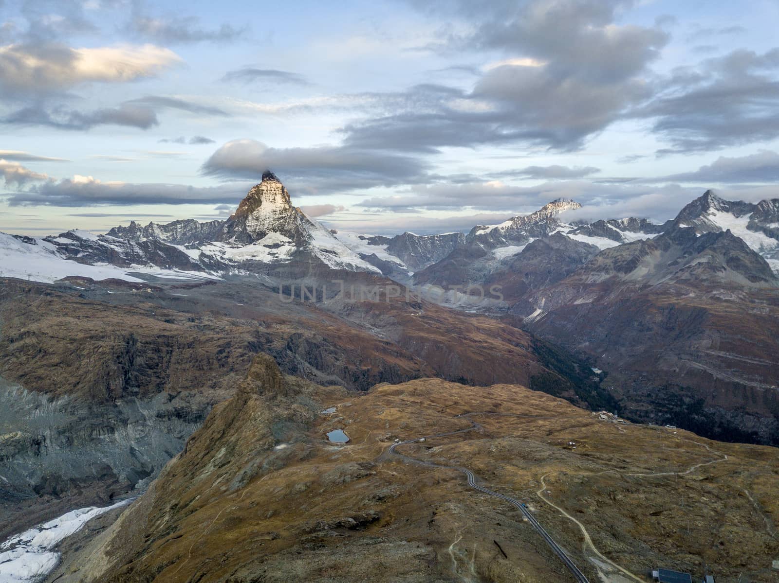 Matterhorn looking from  Gornergrat, Zermatt of Switzerland.