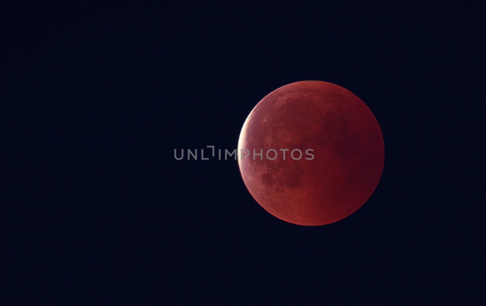 A full moon turned red during moon eclipse in July 27th 2018.