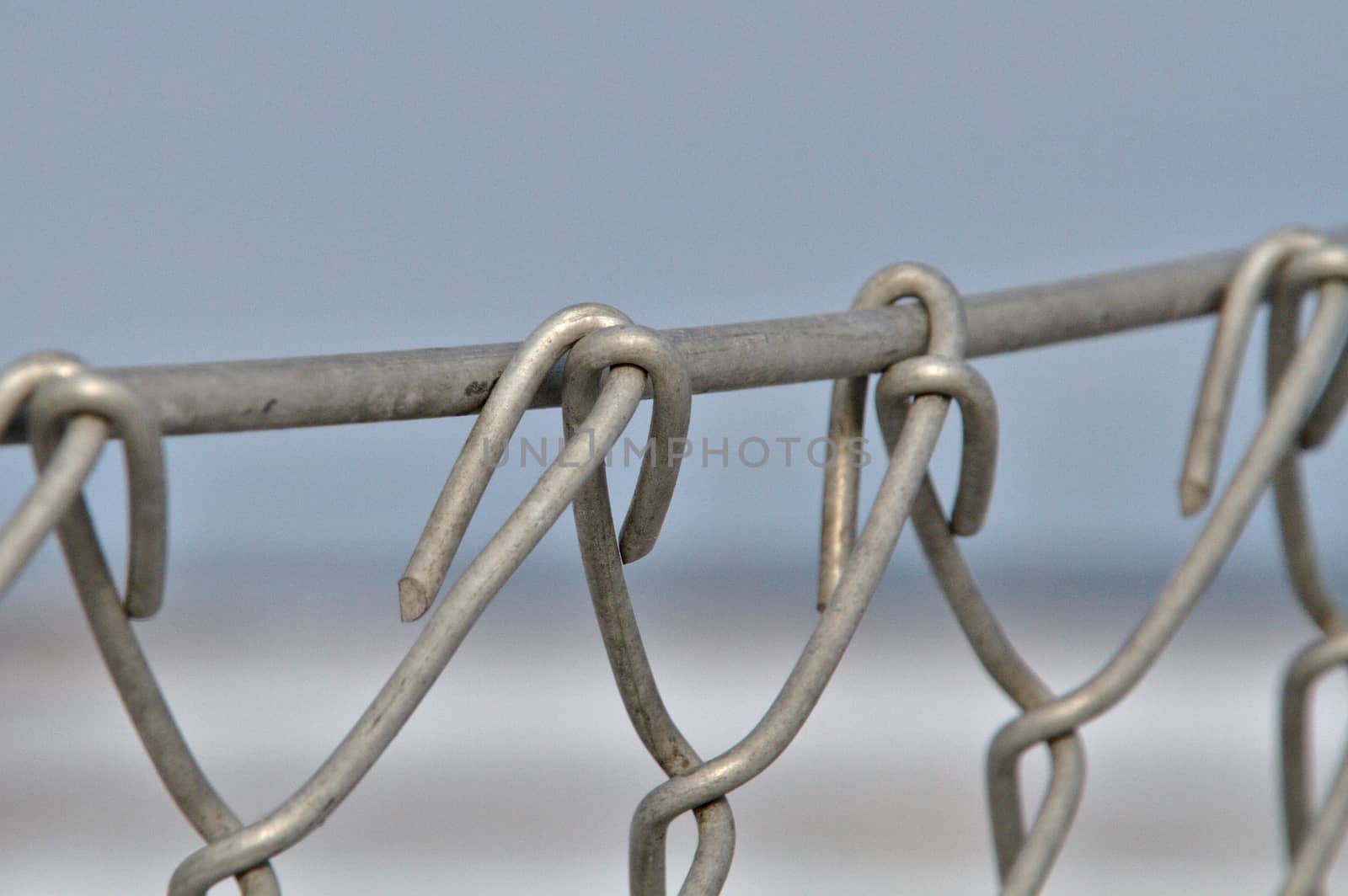 Area surrounded with steel fence.