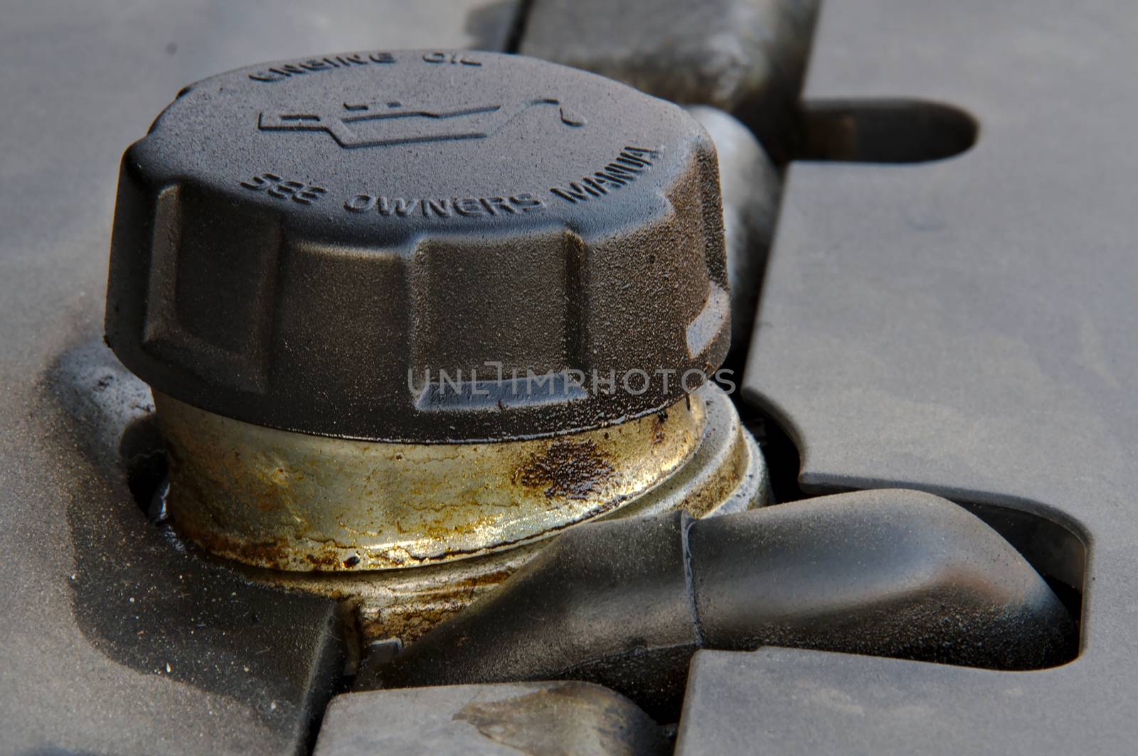 Oil filler cap of an engine. See owners manual for more information.